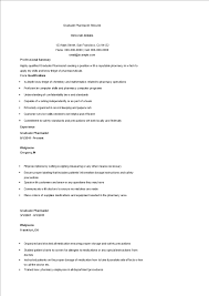 Use this graduate chemist sample resume as a guide to writing a winning cv. Graduate Pharmacist Resume Templates At Allbusinesstemplates Com