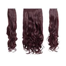 Burgundy hair color normally refers to red, black and brown hair with purple tones. 3 Weft Clip In Hair Extensions 20 Curly 110 Dark Burgundy 11 99 Luvyababes