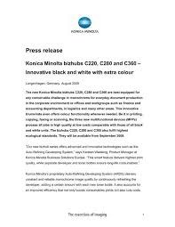 Latest download for konica minolta bizhub c220 pcl (192.168.6.21) upd driver. Press Release Konica Minolta Bizhubs C220 C280 And C360