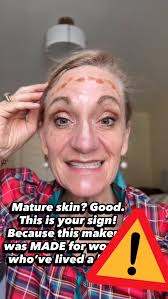 Oh, you wanted smooth skin… Look, I'm 57 and I get it. Your makeup looks  dry, crusty and it feels like why even bother? The right makeup (made for  mature skin) looks