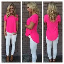 Besides good quality brands, you'll also find plenty of discounts when you shop for hot pink shirt during big sales. Hot Pink Cabaret Blouse From Dainty Hooligan Hot Pink Shirt Outfit Hot Pink Blouses Top Summer Outfits