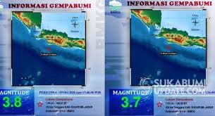 Data bmkg menunjukkan bahwa gempa bumi ini berkekuatan magnitudo 4,8. Dua Hari Perairan Di Selatan Sukabumi Digoncang 6 Gempa Bumi Suara Jabar