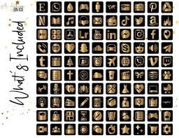 Gold Metallic Glam Aesthetic Iphone Ios14 App Icons 100 App Pack Ios 14 Widgets Personalized Iphone Home Screen Instant Download In 2020 App Icon Personalized Iphone Business Card Text