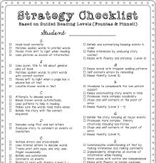 Strategy Checklist To Use To Move Your Students Through