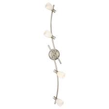 Track lighting fixtures such as pendants and heads are an ideal light source. Eglo Urbana Track Light 4l Matte Nickel Finish With White Art Glass The Home Depot Canada