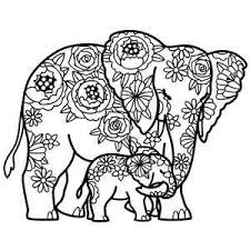 Download and print these baby elephant coloring pages for free. This Sweet Mother Elephant And Baby Floral Design Is Perfect For Spring Crafts Print It Out For In 2021 Elephant Coloring Page Silhouette Design Baby Elephant Drawing