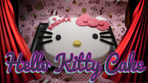 Kuchenschale 20 und 28 cm rund. Hello Kitty Torte Torten Dekorieren Mit Fondant Kuchen Backen Youtube