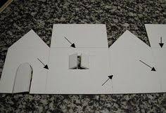 Plan Maison En Carton Maison En Carton Maisons En Papier Maison De Noel