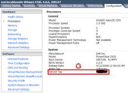 For example service tag smpl783 below. 2 Ways To Get Dell Service Tag On Vmware Esxi Server Virtual Machine