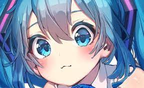 Be it red or yellow, purple or blue, the hair color of the anime faction follows a wide spectrum, not limited to the traditional black or brunette. Anime Picture Vocaloid Hatsune Miku Hakura Kusa Long Hair Single Blush Looking At Viewer Blue Eyes Wide Image Fringe T Miku Hatsune Vocaloid Anime Kawaii Anime