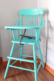 Antique High Chair Repainted Love Antique High Chairs Vintage High Chairs Wooden High Chairs