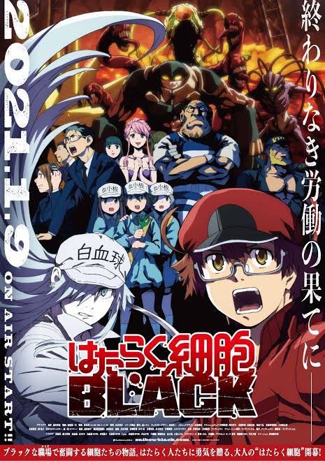 Poster Hataraku Saibou Season 2