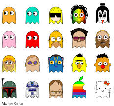 Http Webgalleryandexhibit Blogspot Com 2012 02 1980s Colours Html Pacman Ghost Pacman Fancy Art