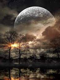 Moon full moon night moonlight sky good night night sky fantasy halloween dark. Pin By Doyle Howell On Madness Of The Moon Beautiful Moon Beautiful Nature Nature Photography
