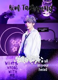 Freetoedit Kim Taehyung Purple Aesthetic V Wallpaper Kim Taehyung Wallpaper Bts Army Logo Purple Aesthetic