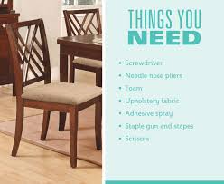 Any fabric that can be used to reupholster your favourite dining room chairs, learn more about which is best thinking of having your dining chairs reupholstered? How To Reupholster Chair Cushions By Coaster Co Of America