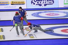 Curling, a game similar to lawn bowls but played on ice. Men S World Curling Championship To Resume Following Covid 19 Outbreak