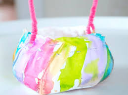 Either staples, sticky tape or glue. Mini Easter Baskets A Beautiful Easter Craft Made With Paper Plates