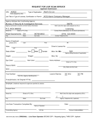 Cover letters included in the attached documents are not subjected to sb surcharges 3. Alarm Company Manager Request For Live Scan Service Form