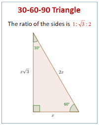 Special triangles in geometry because of the powerful relationships that unfold when studying their angles and sides. 30 60 90 Special Right Triangles Videos Worksheets Examples Solutions