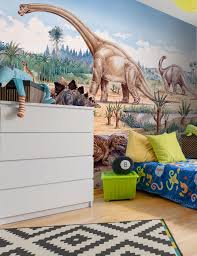 Create Adventure In Your Boy S Bedroom With Dinosaur Wallpaper Available On A Variety Of Wallpapers That Are Wall Wallpaper Mural Wallpaper Designer Wallpaper