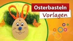 Wie bastelt man eine osterkarte mit vorlagen zum ausdrucken. Osterbasteln Vorlagen Osterhasen Basteln Mit Kindern Trendmarkt24 Youtube