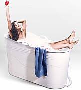 Verdickungs aufblasbare badewanne erwachsene badewanne pvc faltbare plastikbadewanne eimer l x b x h 145 80 70cm b07b9xmjx6. Mobile Badewanne Gunstig Online Kaufen Lionshome