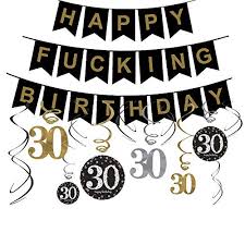 If you have that in mind, all you need is the right 30th birthday party games you can find here where no sporting skills are required. 30th Birthday Decorations Gifts For Her Him Men Women Dirty 30 Birthday Party Supplies Happy Birthday Banner And Hanging Swirls In Kuwait Whizz