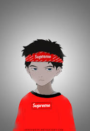 Image of spoilerless ray completely fits a new york hypebeast. Anime Boy Supreme By Shannoxtn On Deviantart