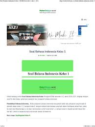 We did not find results for: Soal Bahasa Indonesia Kelas 1 Sd Mi Semester 1 Dan 2 2021