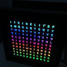 Diy Word Clock In Seven Steps Clock Led Diy Diy