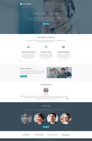 Call Center Responsive Website Template 52816 Call Center Website Template Website Design Layout