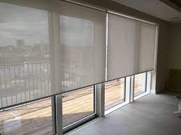 Sliding glass door blinds considerations: Sunscreen Roller Blinds Floor To Ceiling Windows Sliding Doors London Sliding Door Blinds Sliding Door Window Treatments Door Coverings