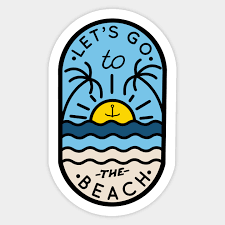 Maybe you would like to learn more about one of these? Let S Go To The Beach Beach Aufkleber Teepublic De