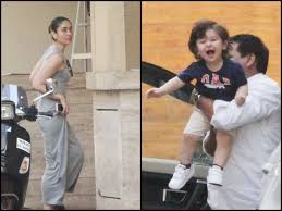 Which song picturised on kareena kapoor khan and shah rukh khan @iamsrk is your fave? Taimur Ali Khan Beams With Joy As He Accompanies Mom Kareena Kapoor Khan To Amrita Arora S