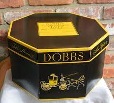 Dobbs Hat Box Carriage Logo Octagon Fifth Avenue Black Yellow Great Condition Vintage Fabulous By Ypsa O Vintage Hat Boxes Dobbs Hats Wisconsin Gifts