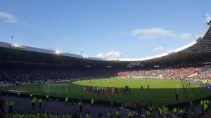 Glasgow celtic play at celtic park, a stadium in the parkhead area of the city ( it is often referred to as parkhead) hope this helps. Photos At Hampden Park