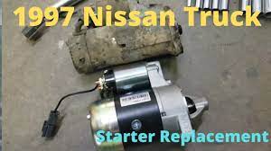 This is the alternator wiring diagram for 86 nissan hardbody nissan pickup of a imagine i get via 86 ford starter wiring. Nissan Starter Replacement Youtube