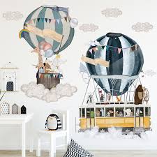 A nursery is usually, in american connotations, a bedroom within a house or other dwelling set aside for an infant or toddler. Hot Air Balloon Cartoon Wall Stickers For Living Room Nursery Kids Rooms Decor Vinyl Wall Decals For Baby Room Home Decoration Buy At The Price Of 6 25 In Aliexpress Com Imall Com