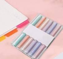 Double Ended Highlighter Pens Set | Morandi Pastel Colors | Soft Brush Tip  | Large Ink Capacity | Smooth Writing for Office, Note Taking, Drawing | 6  ...