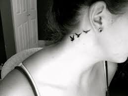 Black Bird Tattoo Behind Ear Tattoo Behind Ear On Tumblr Neck Tattoo Tattoos Behind Ear Tattoo