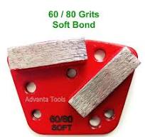 Trapezoid HTC Style Grinding Shoe / Disc / Plate - Soft Bond - 60/80 Grit