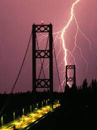Tacoma Narrow S Bridge Lightning Strike Tacoma Narrows Bridge Wonders Of The World Lightning Strikes
