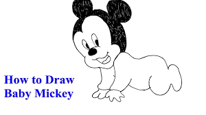 • 8,2 млн просмотров 4 года назад. How To Draw Baby Mickey For Kids Youtube