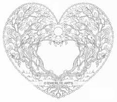 Love Tree Heart An Adult Coloring Page Heart Coloring Pages Coloring Pages Adult Coloring Pages