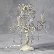 Antique White Crystal Chandelier Table Lamp Shabby Chic Chandelier Table Lamp Crystal Chandelier Shabby Chic Chandelier
