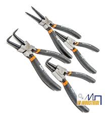 Brazos ergonómicos con recubrimiento bimaterial para mayor comodidad y agarre. Juego De Alicates Saca Seguros Seguro