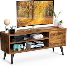Watch me transform this coffee table into a tv stand that i found at the curbside! Amazon Com Tv Console Table With Storage For Tv Up To 55 In Retro Tv Stand For Media Cable Box Gaming Consoles Mid Century Modern Tv Stand Entertainment Center Wood Tv Stand