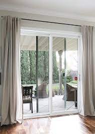 Top 5 contemporary window treatments for sliding glass door. Curtain Rods From Galvanized Pipes Without The Industrial Look Patio Door Coverings Sliding Glass Door Curtains Sliding Glass Door Window