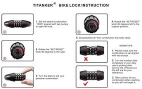 Don't try to use this to steal a bike. Amazon Com Titanker Cable De Bloqueo De Bicicleta Cable De Bicicleta Basico Cable De Combinacion Autobobinado Con Soporte De Montaje Gratuito Diametro De 1 2 Pulgadas Deportes Y Actividades Al Aire Libre
